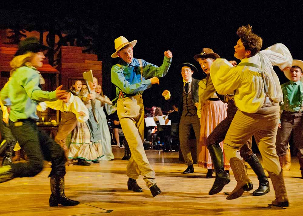 Deptford Green schools production of Seven Brides for Seven Brothers 2019 Cowboy costume hire